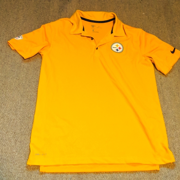 steelers dri fit polo